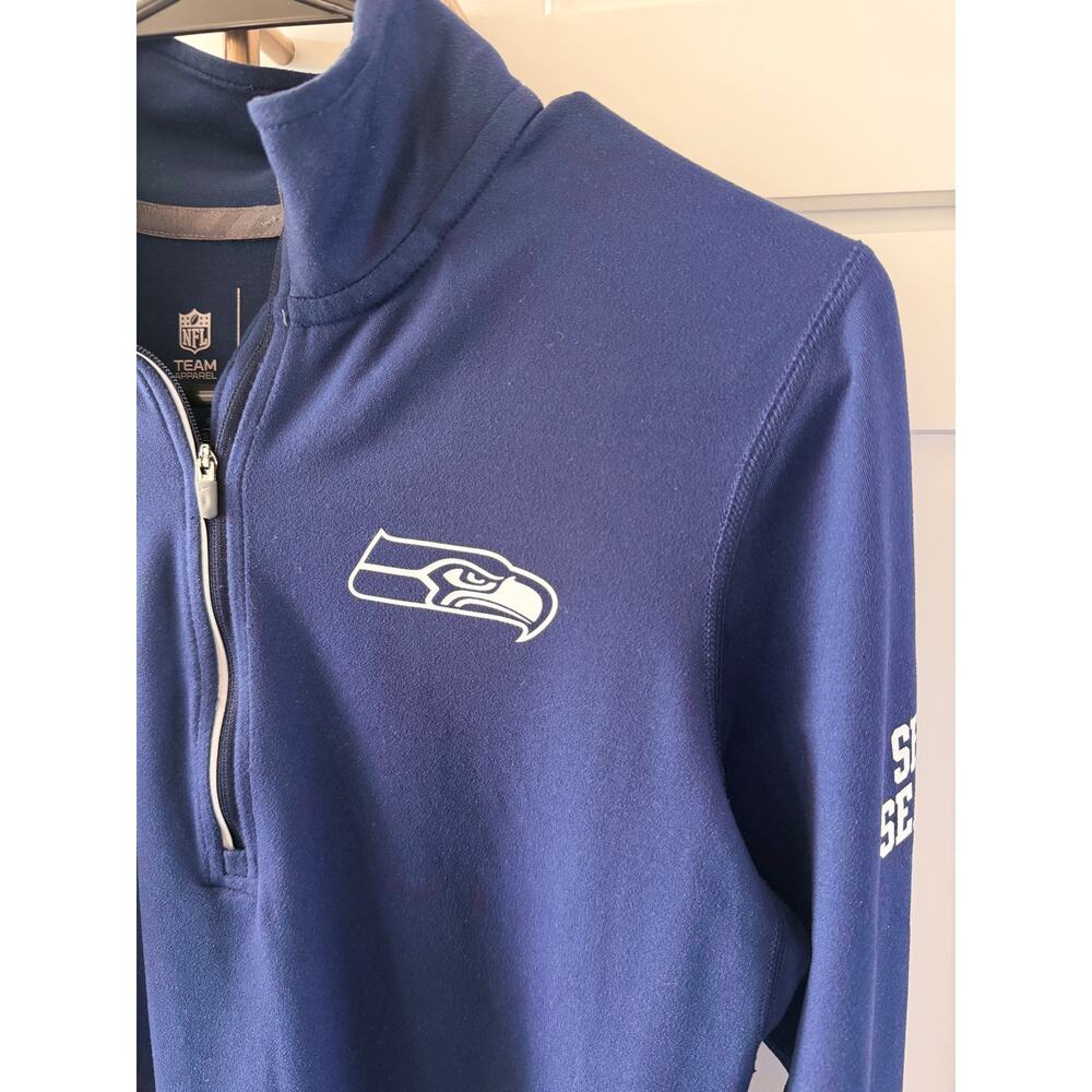 Nike NFL Seahawks Dri-FIT 1/2 Zip Pullover - Women's Small - Picture 3 of 11